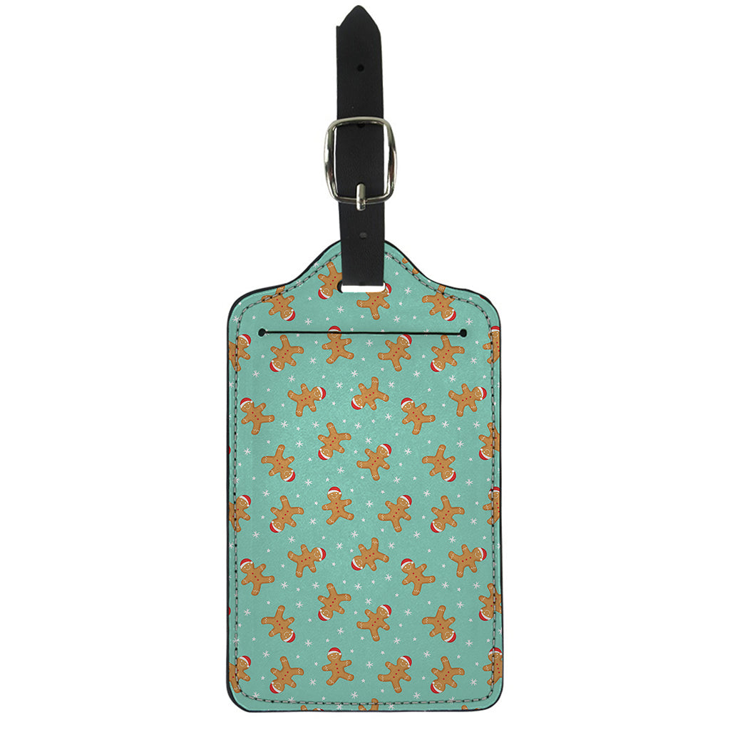 Little Gingerbread Man Pattern Print Luggage Tag