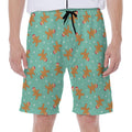 Little Gingerbread Man Pattern Print Men's Beach Shorts