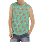 Little Gingerbread Man Pattern Print Men's Fitness Tank Top