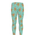 Little Gingerbread Man Pattern Print Men's Leggings