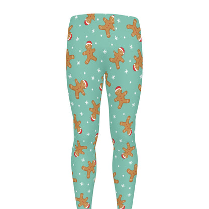 Little Gingerbread Man Pattern Print Men's leggings