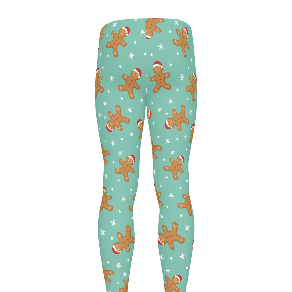 Little Gingerbread Man Pattern Print Men's leggings