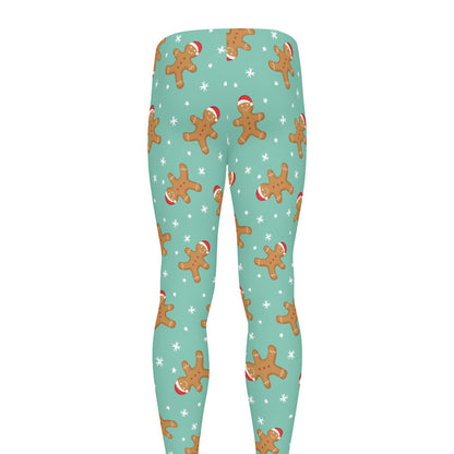 Little Gingerbread Man Pattern Print Men's leggings