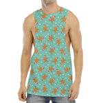 Little Gingerbread Man Pattern Print Men's Muscle Tank Top