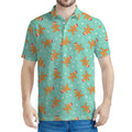 Little Gingerbread Man Pattern Print Men's Polo Shirt