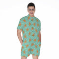 Little Gingerbread Man Pattern Print Men's Romper