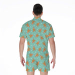 Little Gingerbread Man Pattern Print Men's Rompers