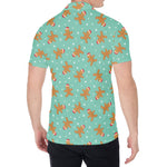 Little Gingerbread Man Pattern Print Men's Shirt