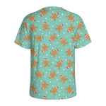 Little Gingerbread Man Pattern Print Men's Sports T-Shirt