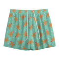 Little Gingerbread Man Pattern Print Mesh Shorts