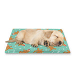 Little Gingerbread Man Pattern Print Pet Cooling Mat Cover