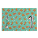 Little Gingerbread Man Pattern Print Placemat