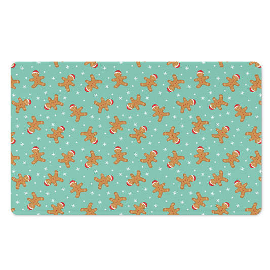 Little Gingerbread Man Pattern Print Polyester Doormat