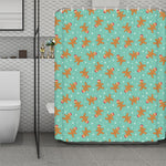 Little Gingerbread Man Pattern Print Polyester Shower Curtain