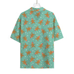 Little Gingerbread Man Pattern Print Rayon Hawaiian Shirt