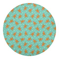 Little Gingerbread Man Pattern Print Round Blanket