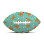 Little Gingerbread Man Pattern Print Rugby Ball