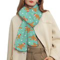 Little Gingerbread Man Pattern Print Scarf