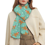 Little Gingerbread Man Pattern Print Scarf