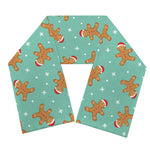 Little Gingerbread Man Pattern Print Scarf