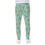 Little Gingerbread Man Pattern Print Scuba Joggers