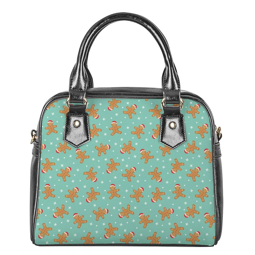 Little Gingerbread Man Pattern Print Shoulder Handbag