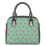 Little Gingerbread Man Pattern Print Shoulder Handbag