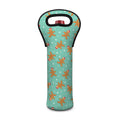 Little Gingerbread Man Pattern Print Single Neoprene Wine Tote