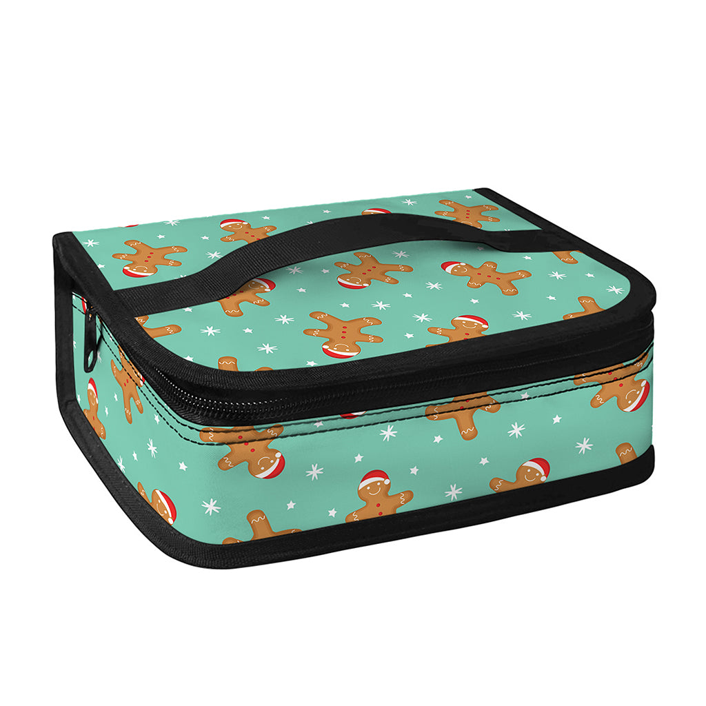 Little Gingerbread Man Pattern Print Small Lunch Bag