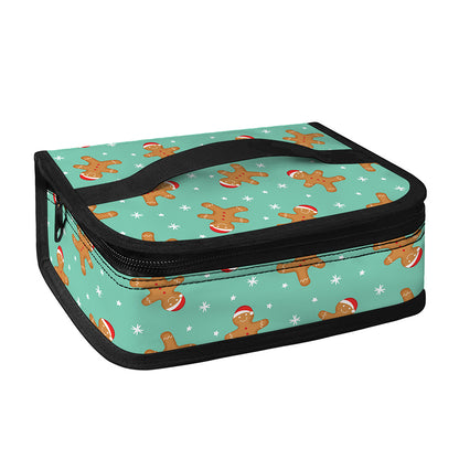 Little Gingerbread Man Pattern Print Small Lunch Bag