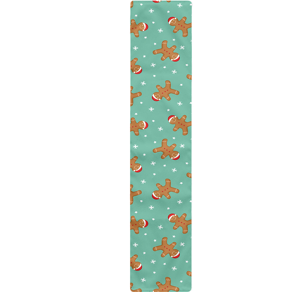 Little Gingerbread Man Pattern Print Table Runner