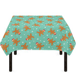 Little Gingerbread Man Pattern Print Tablecloth