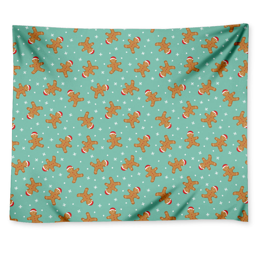 Little Gingerbread Man Pattern Print Tapestry