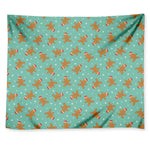 Little Gingerbread Man Pattern Print Tapestry