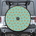 Little Gingerbread Man Pattern Print Tire Cover With Camera Hole