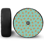 Little Gingerbread Man Pattern Print Tire Cover With Camera Hole