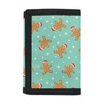 Little Gingerbread Man Pattern Print Trifold Wallet