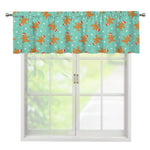 Little Gingerbread Man Pattern Print Window Valance
