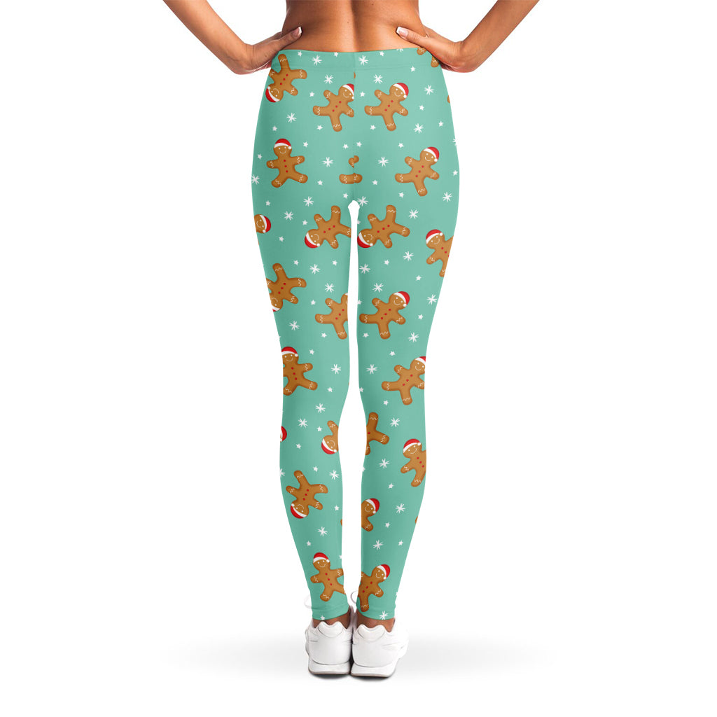 Little Gingerbread Man Pattern Print Women's Leggings