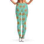 Little Gingerbread Man Pattern Print Women's Leggings