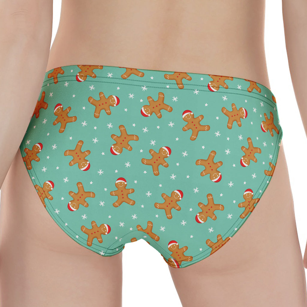 Little Gingerbread Man Pattern Print Women's Panties