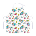 Little Girly Unicorn Pattern Print Adjustable Apron