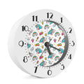 Little Girly Unicorn Pattern Print Alarm Clock