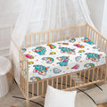 Little Girly Unicorn Pattern Print Baby Crib Sheet