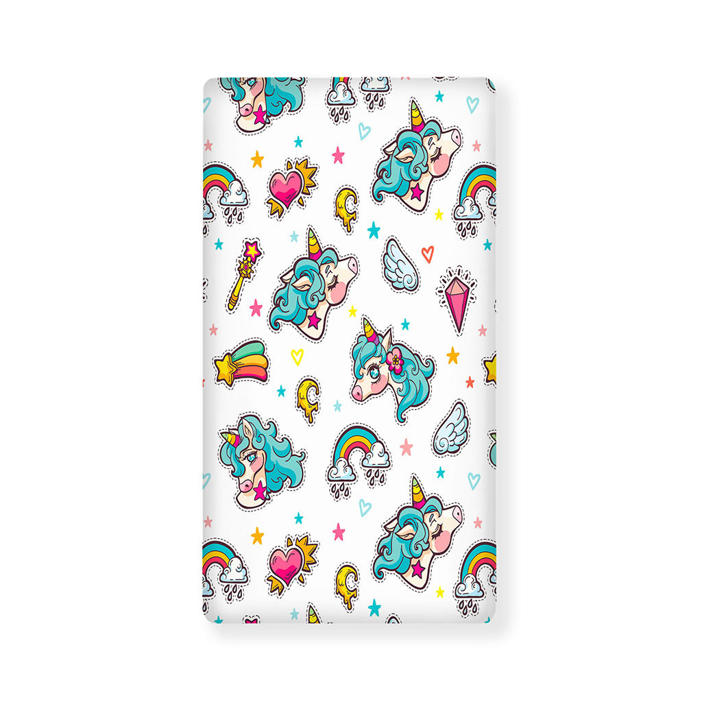 Little Girly Unicorn Pattern Print Baby Crib Sheet