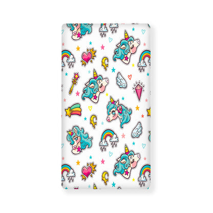 Little Girly Unicorn Pattern Print Baby Crib Sheet