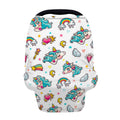 Little Girly Unicorn Pattern Print Baby Seat Cover