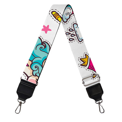 Little Girly Unicorn Pattern Print Bag Strap