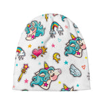 Little Girly Unicorn Pattern Print Beanie