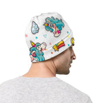 Little Girly Unicorn Pattern Print Beanie